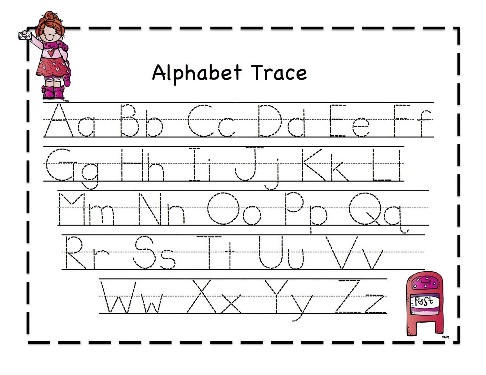 Abc Tracing Sheets for Preschool