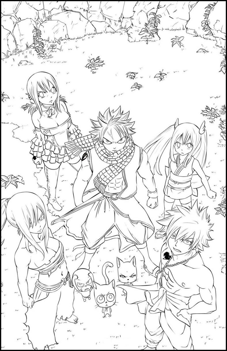 Fairy Tail Color Pages Anime