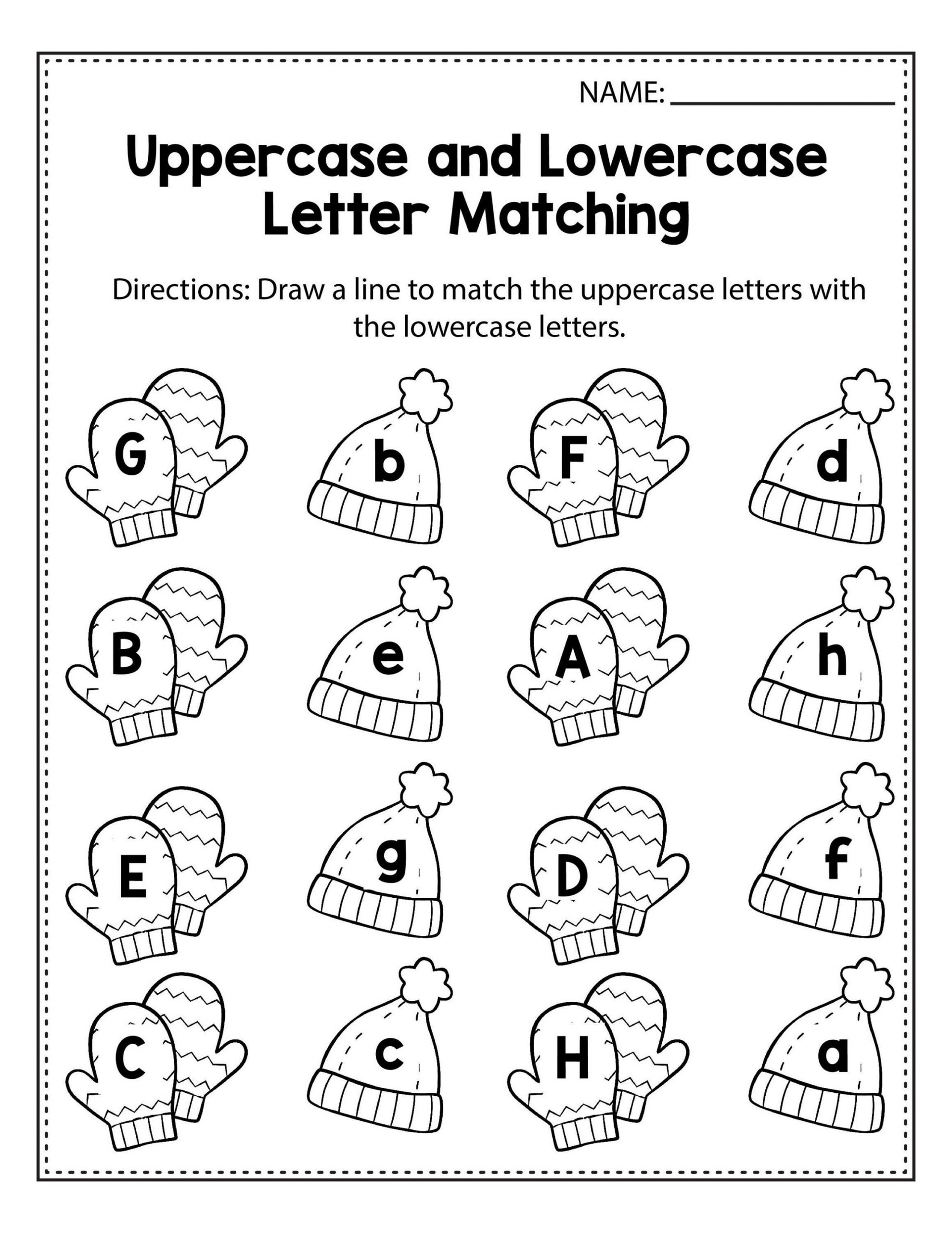 Matching Lowercase Letter Worksheets