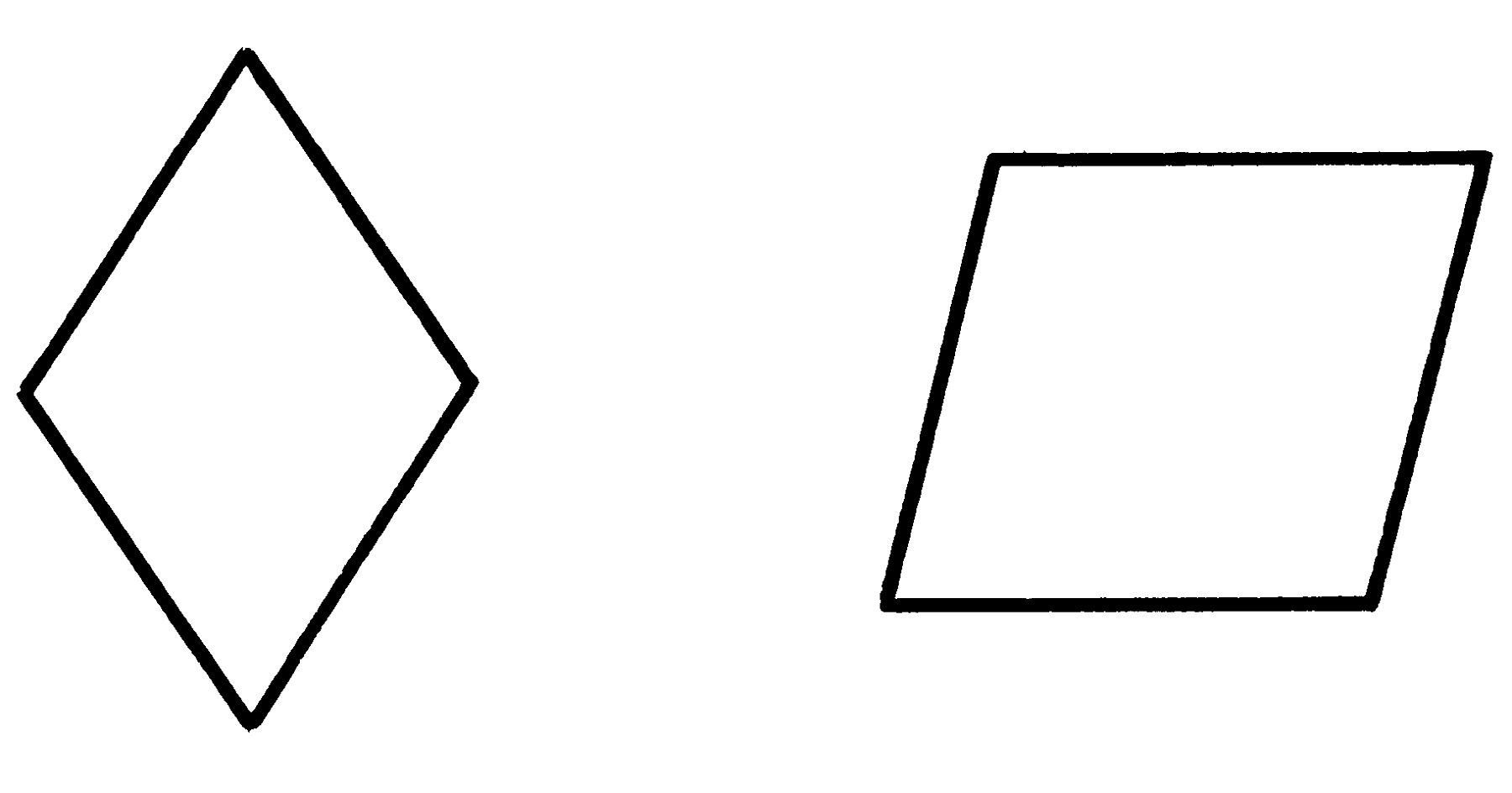 Pictures Of Rhombus Shapes Free