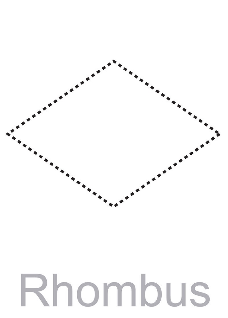 Pictures Of Rhombus Shapes Traceable