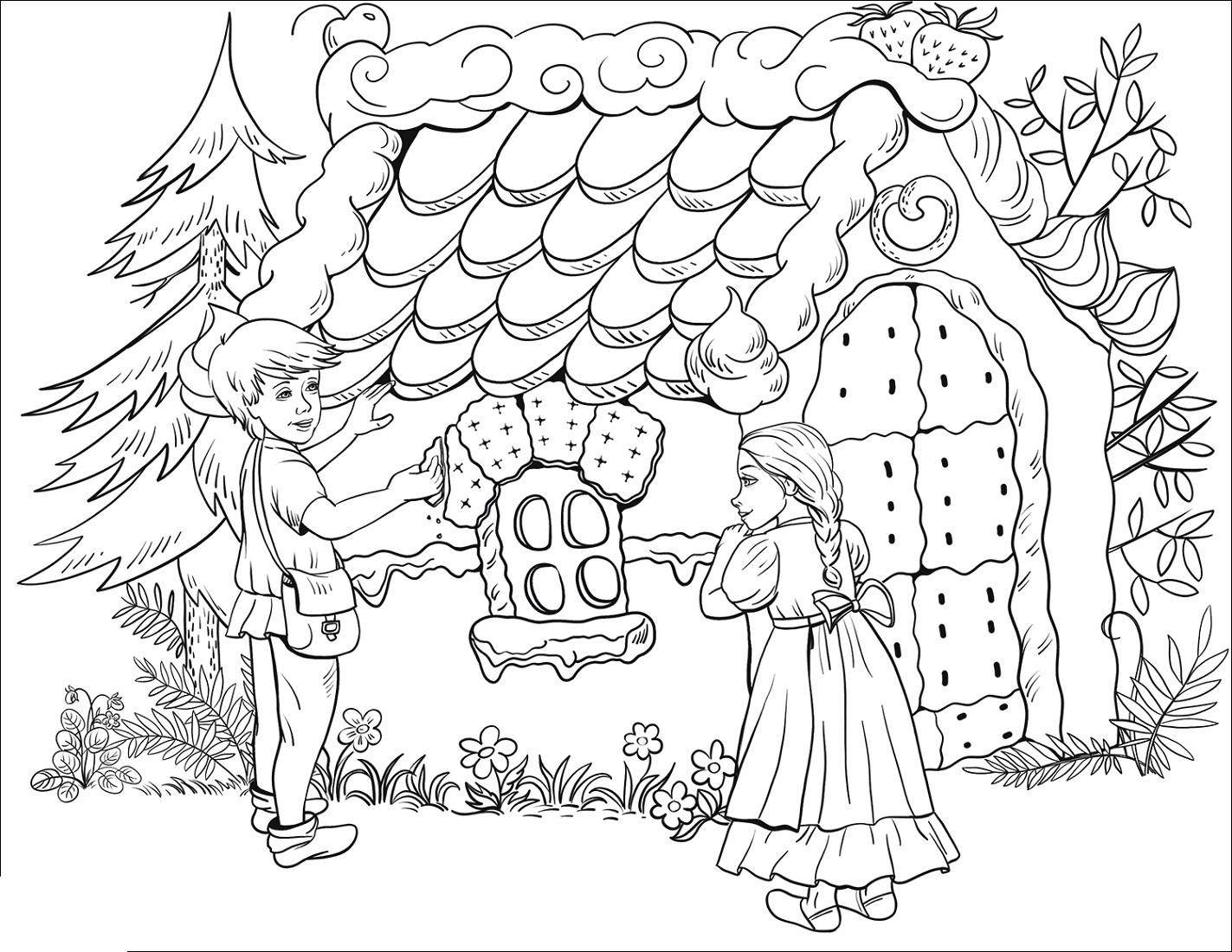 Coloring Hansel and Gretel Activities 101 Activity