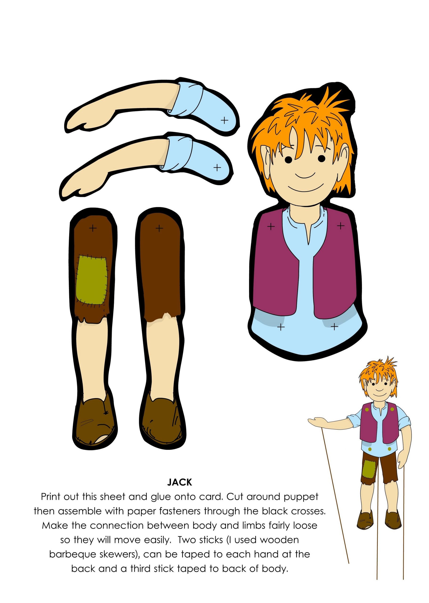 Jack Puppet From Jack and The Beanstalk Activities