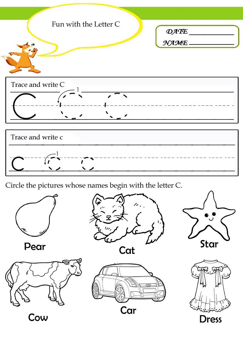 Letter C Worksheets Teachersmagcom 10 Best Images Of Circle The Letter Worksheets For 