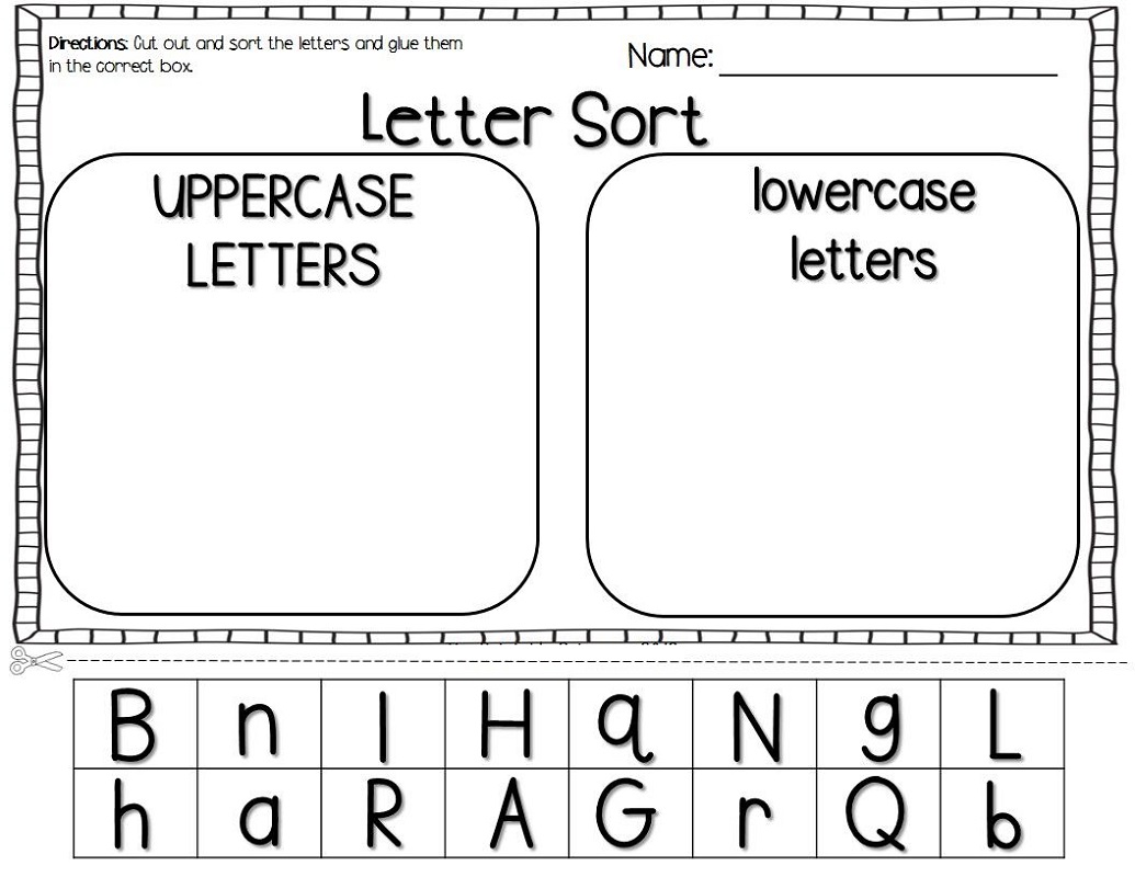 Uppercase and Lowercase Alphabet for Kindergarten