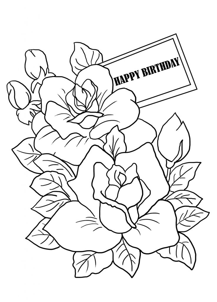 Printable Happy Birthday Color Pages | 101 Activity