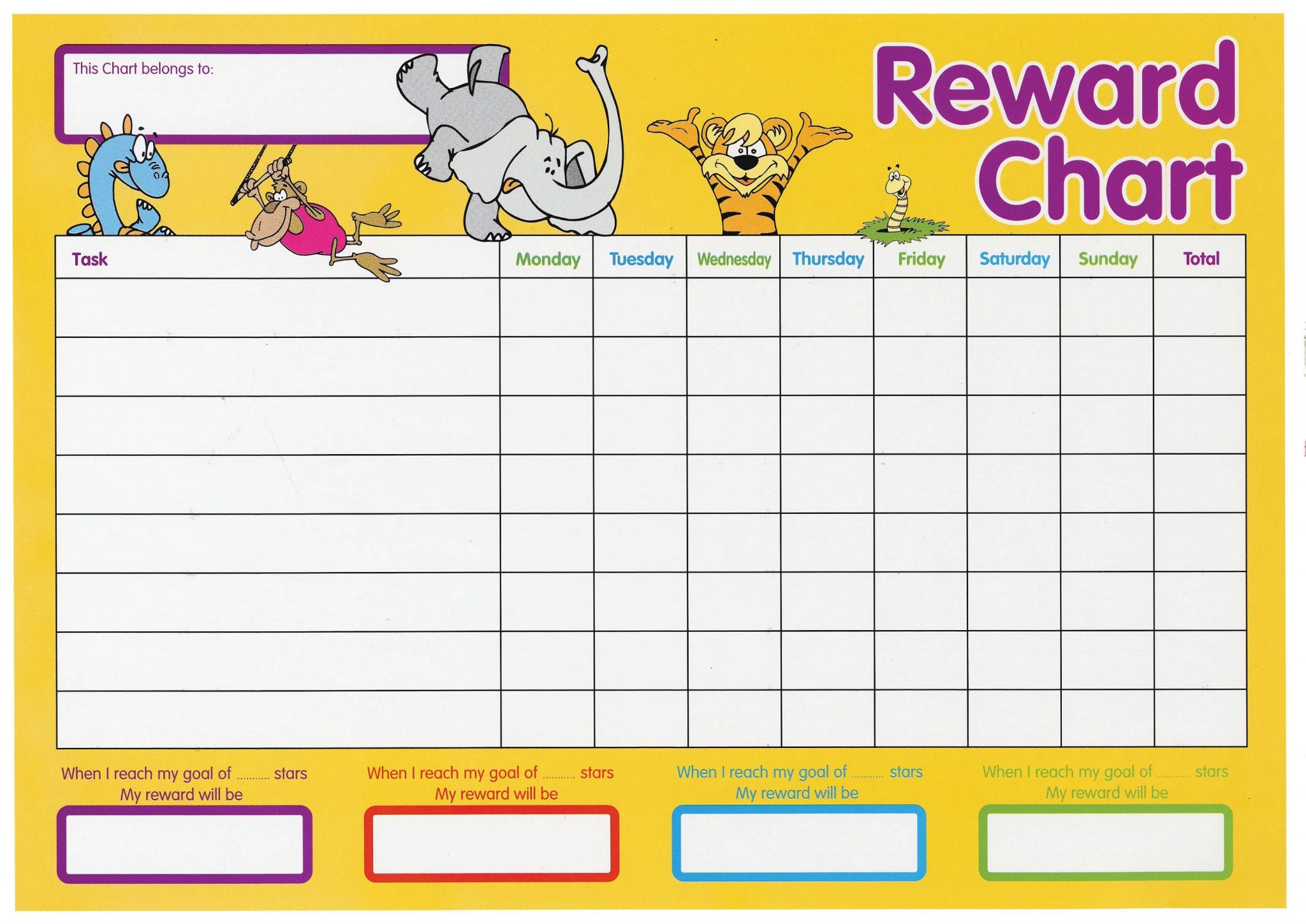 Printable Rewards Chart For Behavior - Printable World Holiday
