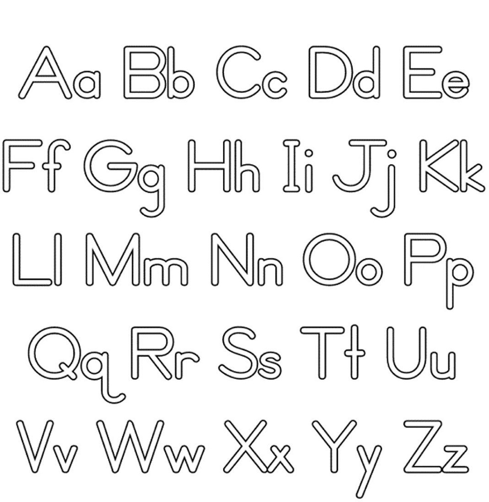 Lower and Upper Case Alphabet