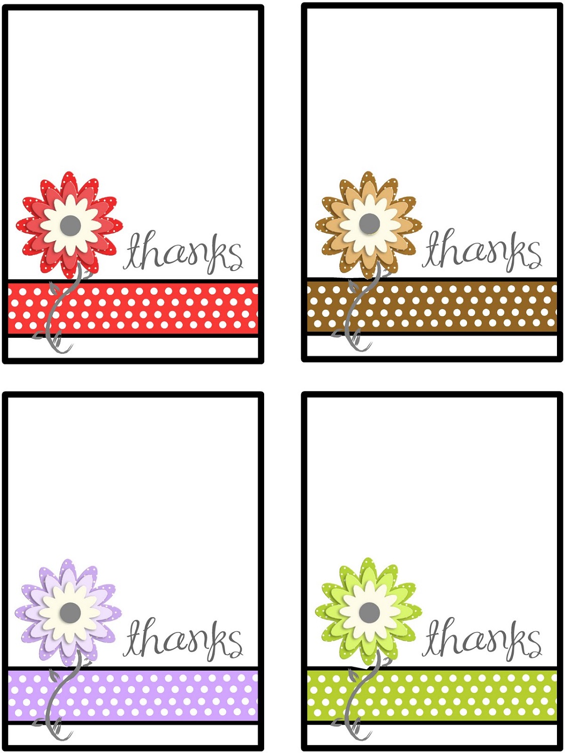 Printable Thank You Note