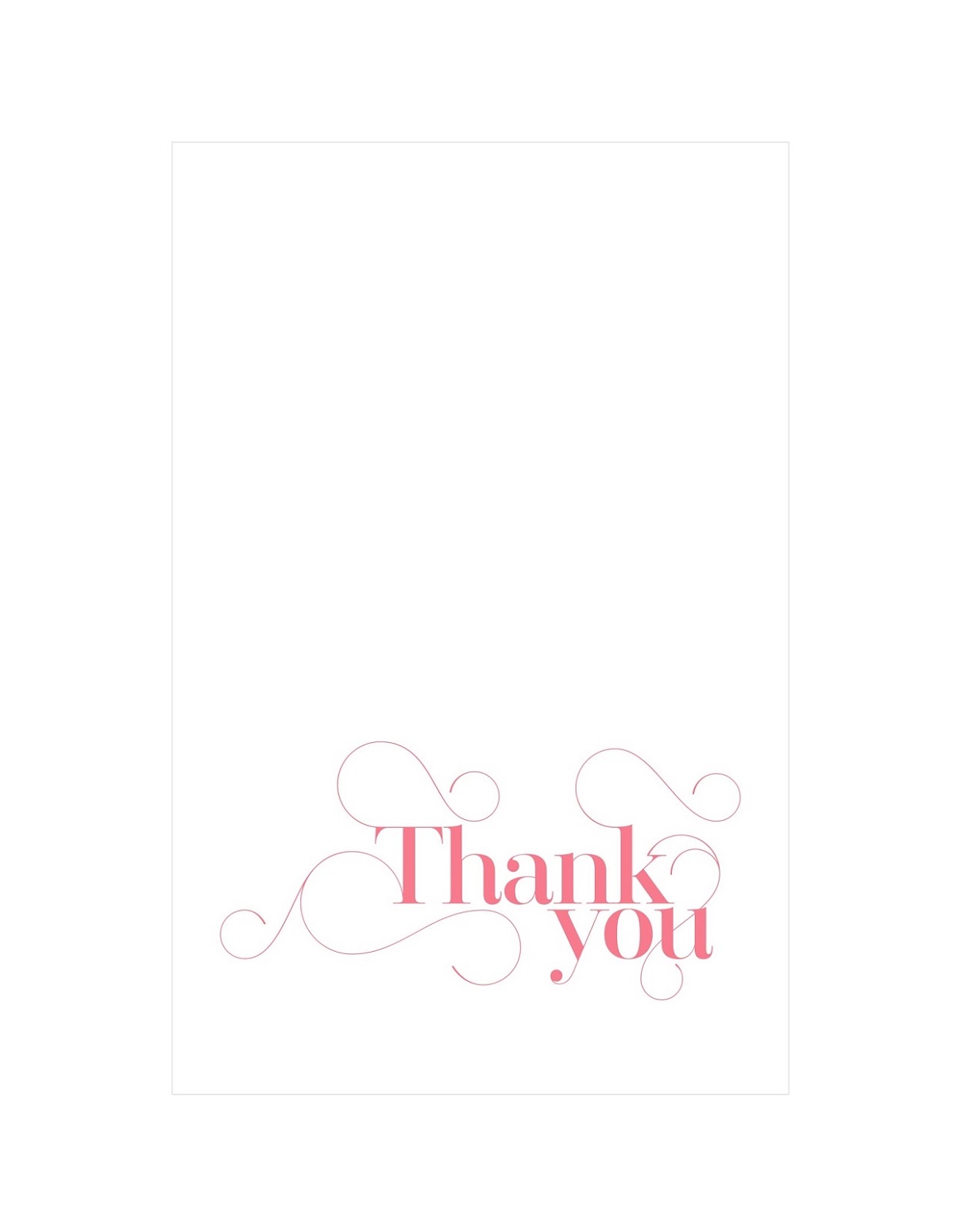 Simple Thank You Note