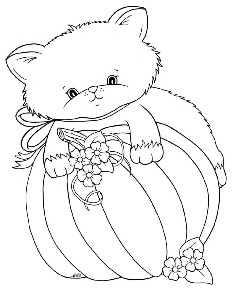 Cute Fall Coloring Pages