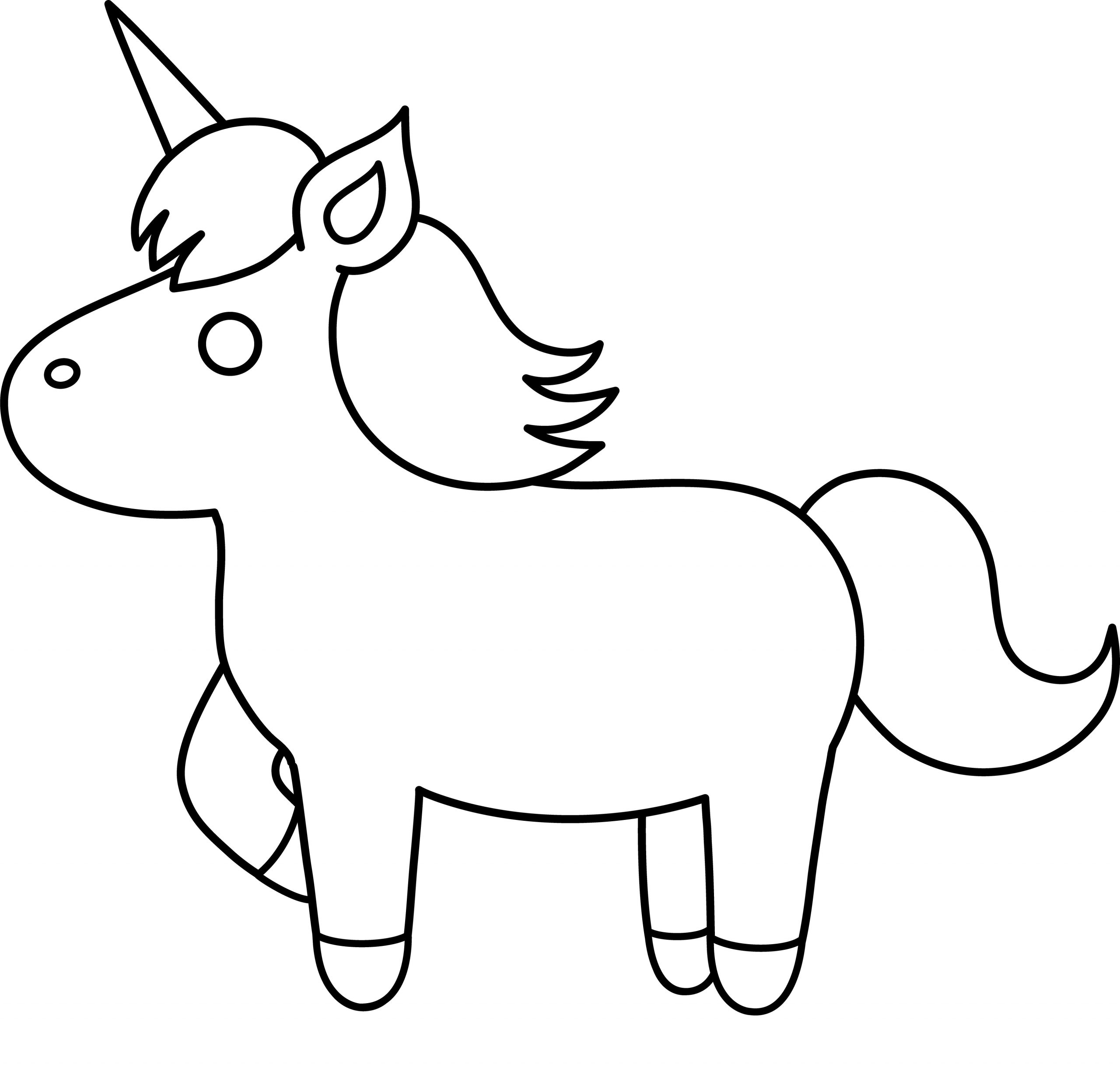 Unicorn Color Pages for Kids