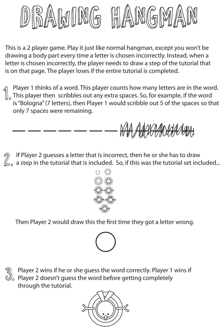 Rules for Hangman Word Game 101 Activity