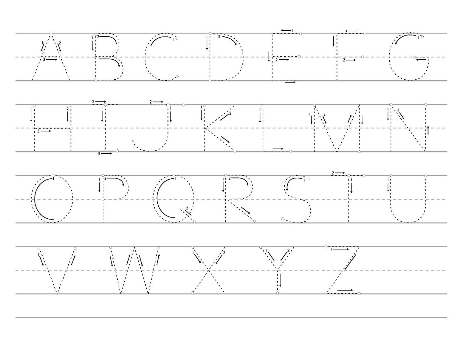 Alphabet Tracing Printables for Kids