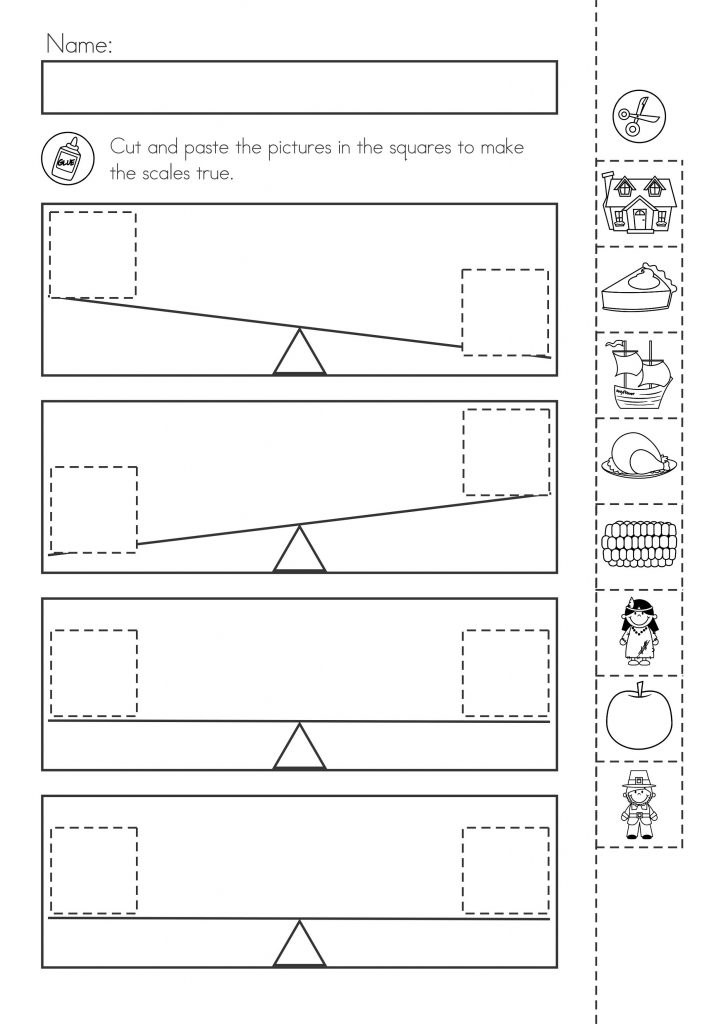 Measurement Mass Pan Balance Worksheets 101 Activity
