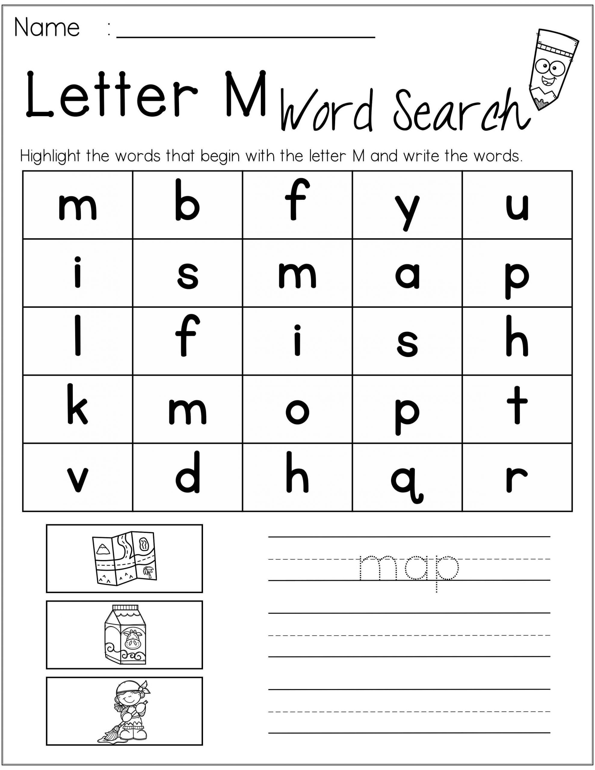 Free Letter M Worksheets