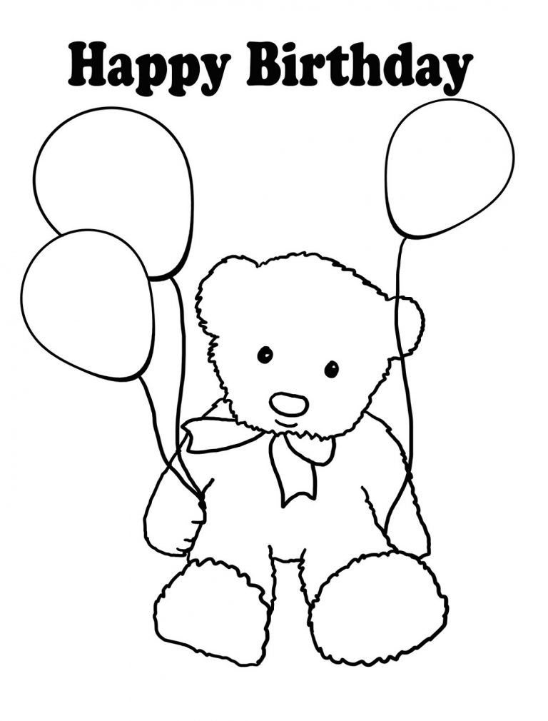 Happy Birthday Coloring Pages and Templates | 101 Activity