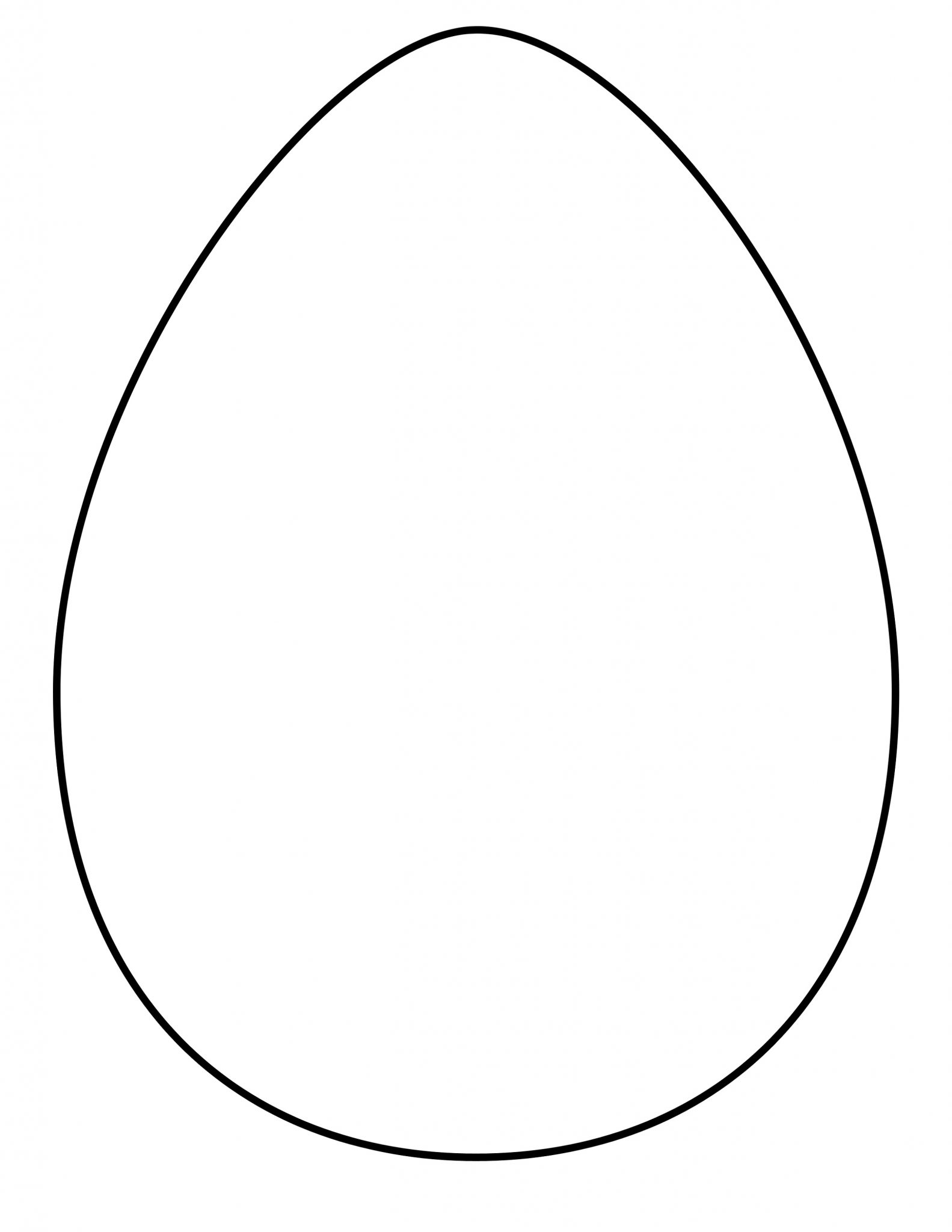 Easter Egg Template Free