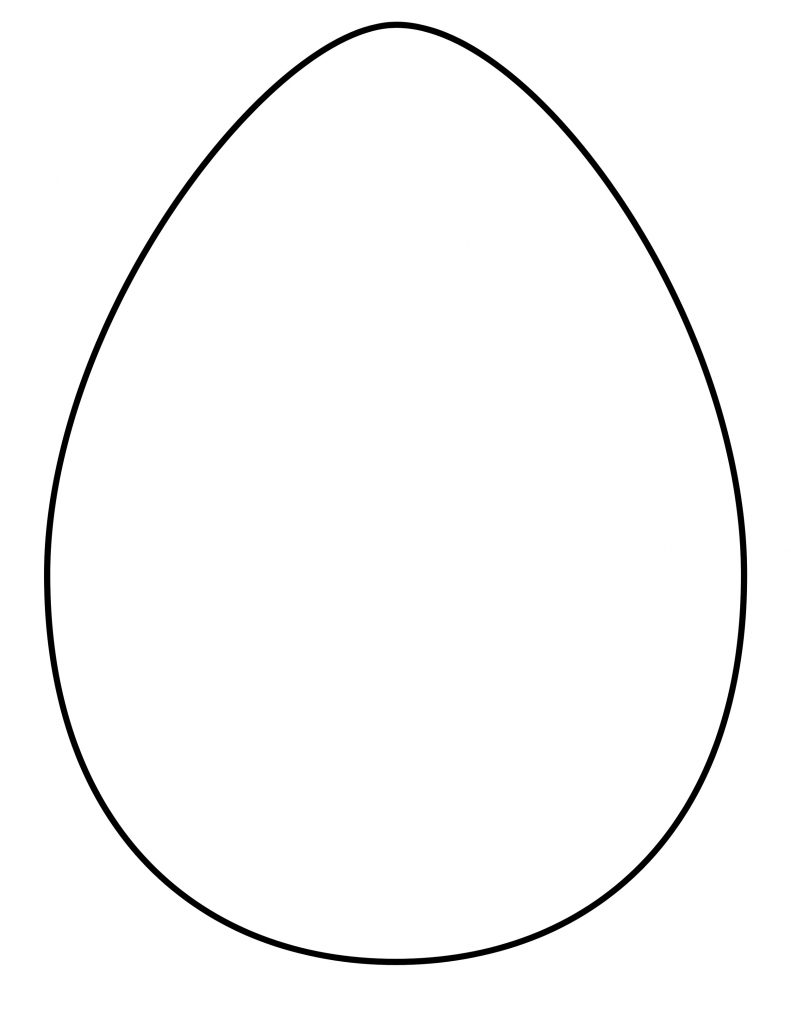Printable Blank Easter Egg Templates | 101 Activity