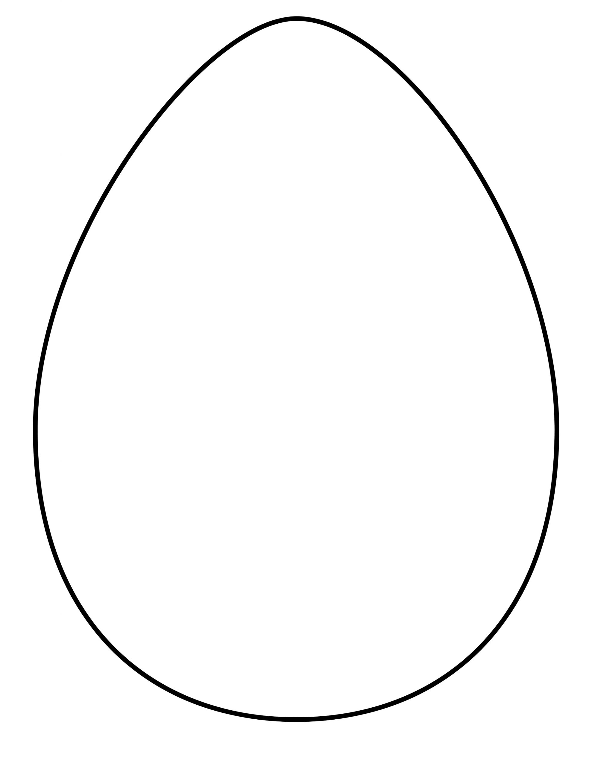 Printable Blank Easter Egg Templates 101 Activity