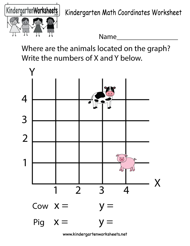 kindergarten math grids worksheets