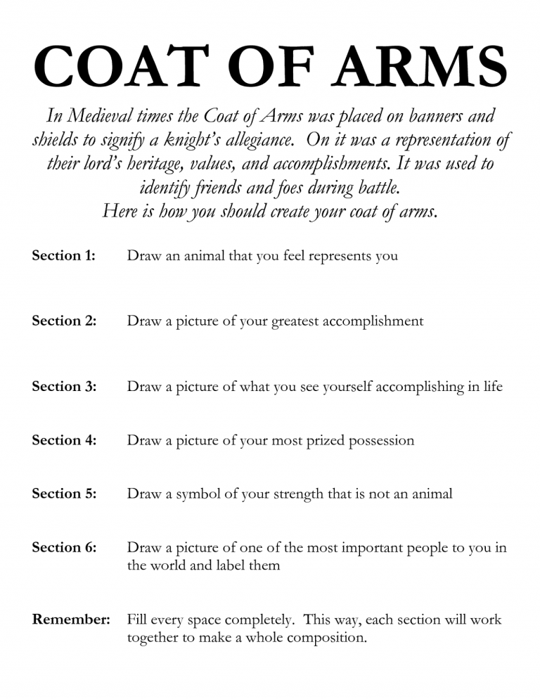 Fun Medieval Times Activities for Kids 101 Activity