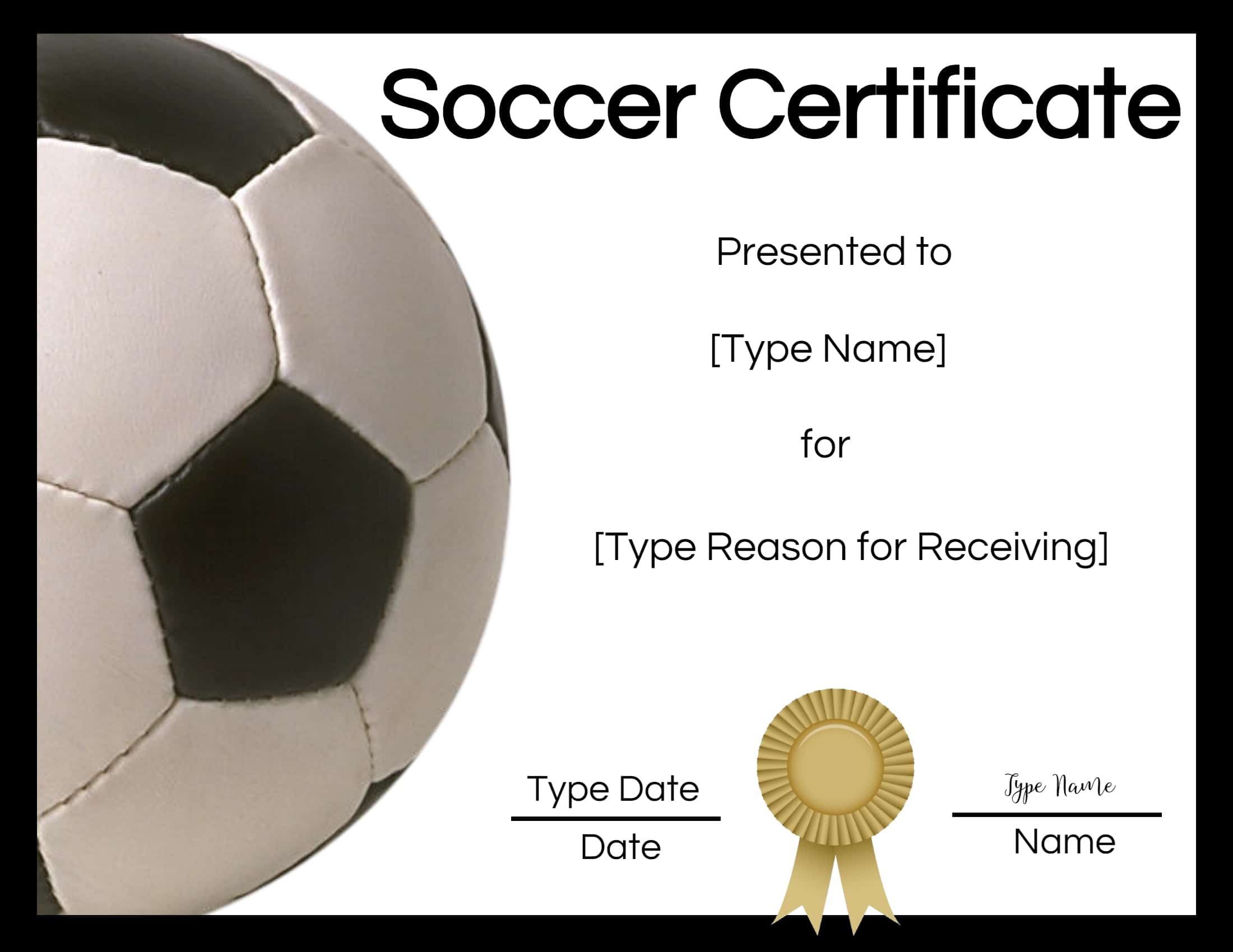 printable soccer certificate templates