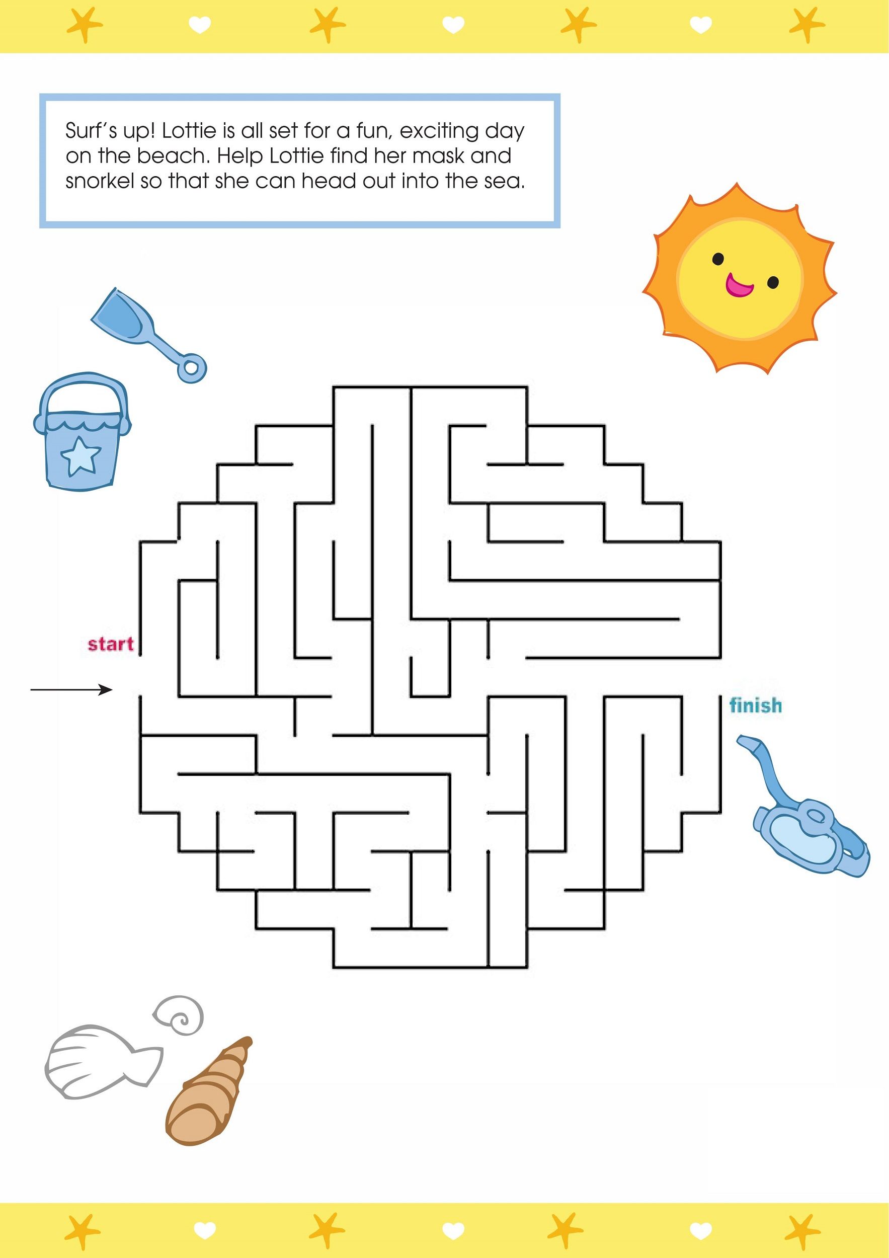 colorful fun mazes for kids