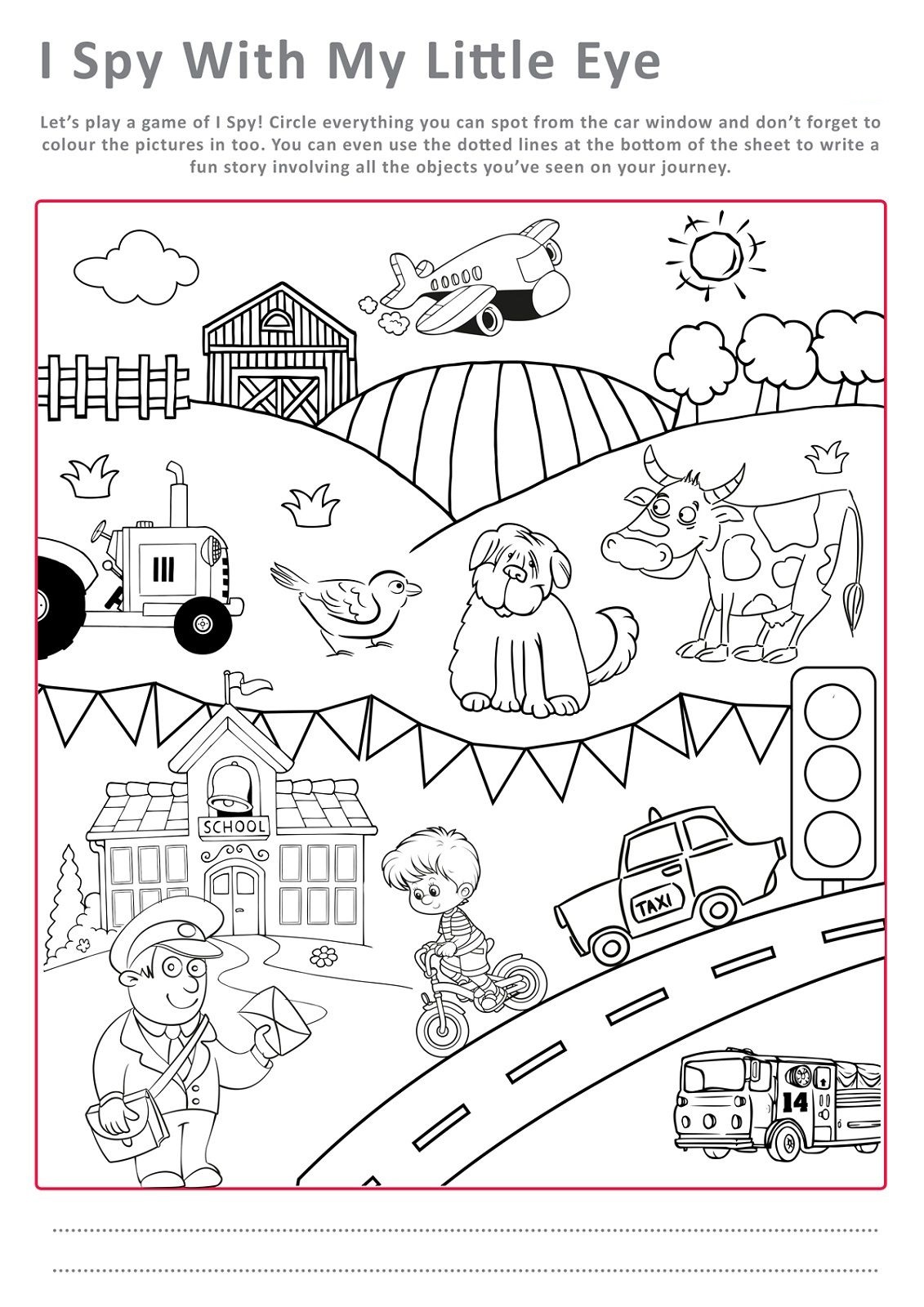 Printable Free Activity Pages for Kids 101 Activity
