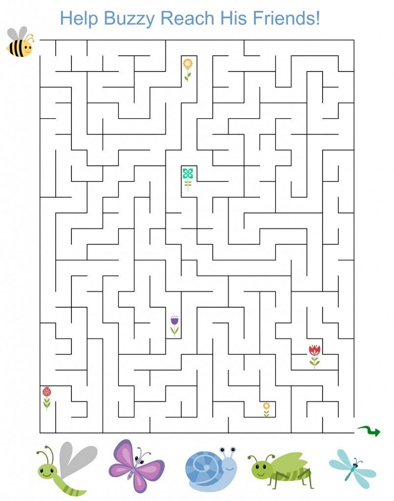 simple fun mazes for kids