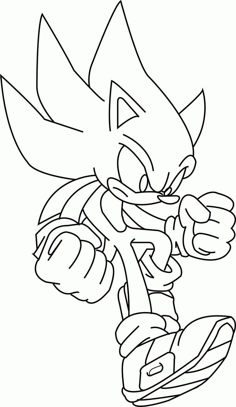 Super Sonic Exe Coloring Pages