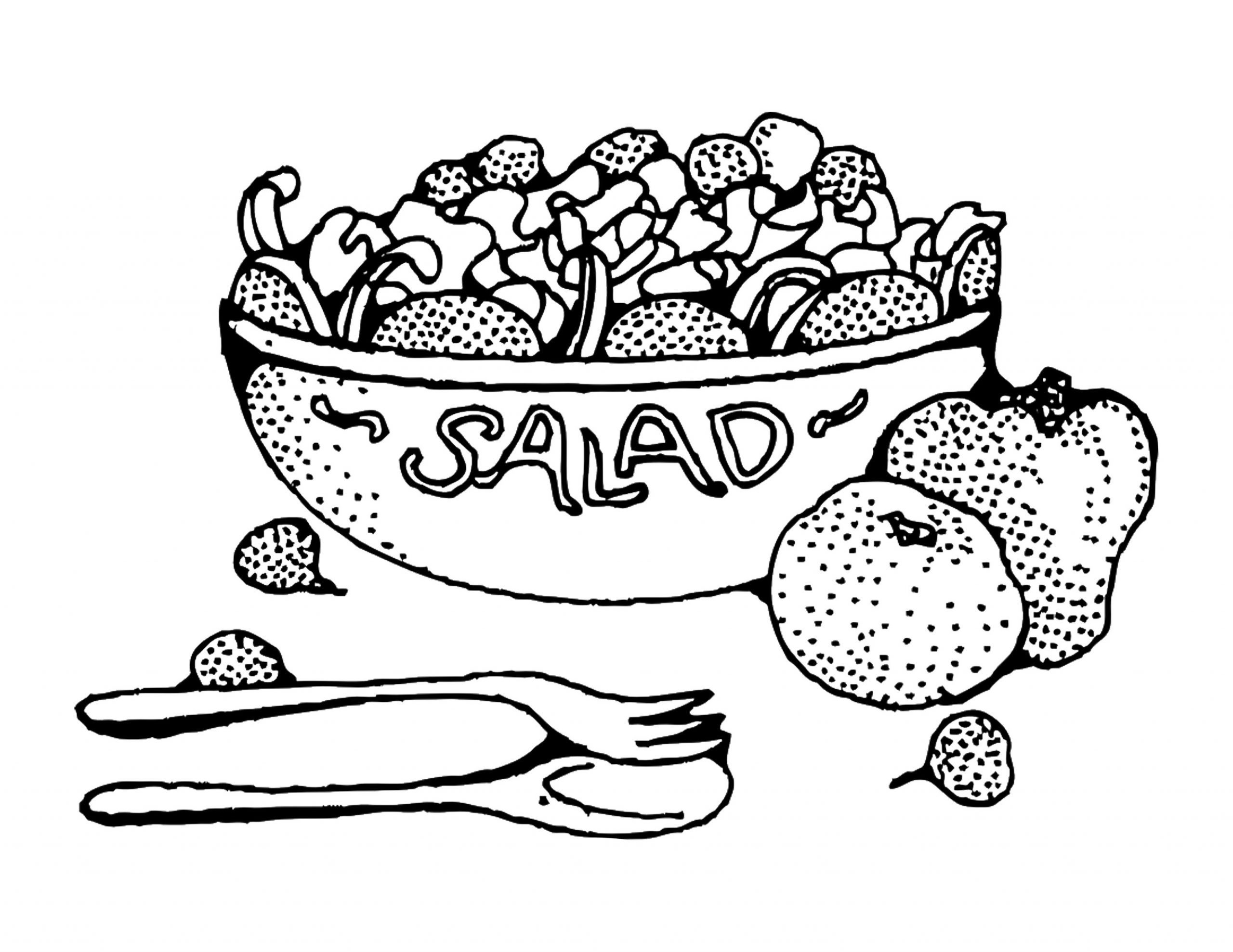 Free Healthy Food Coloring Pages