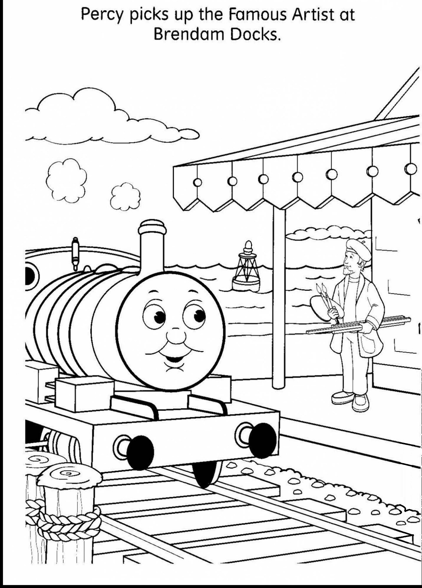 Painting Thomas The Tank Engine Colouring Pages