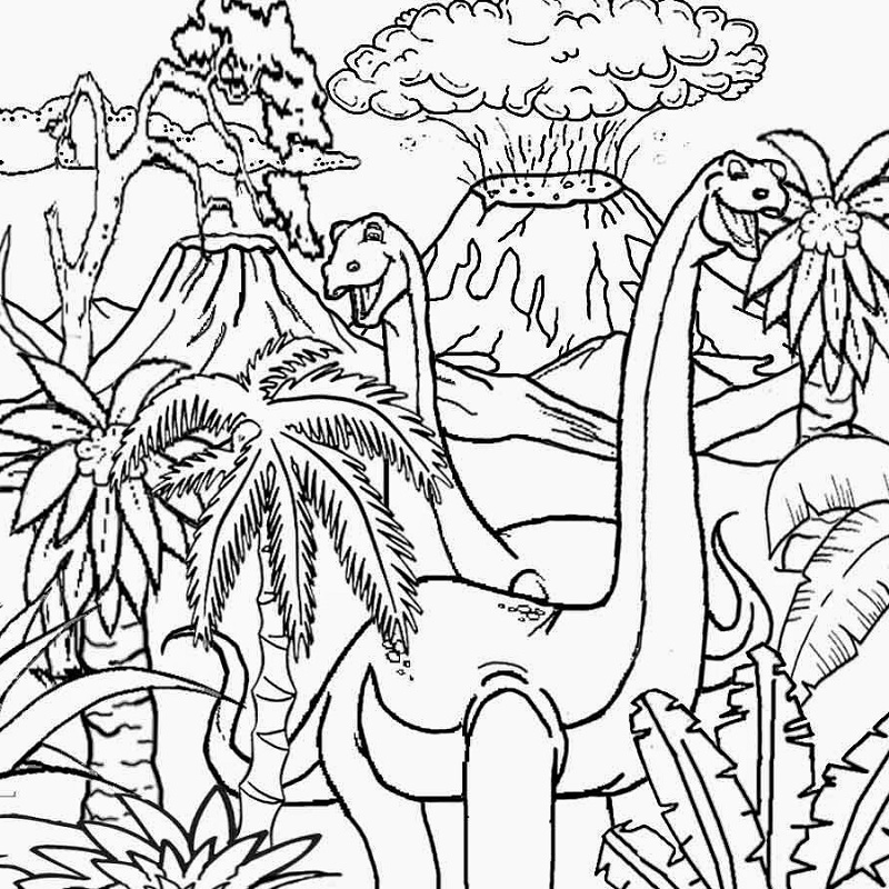Printable Jurassic World Coloring