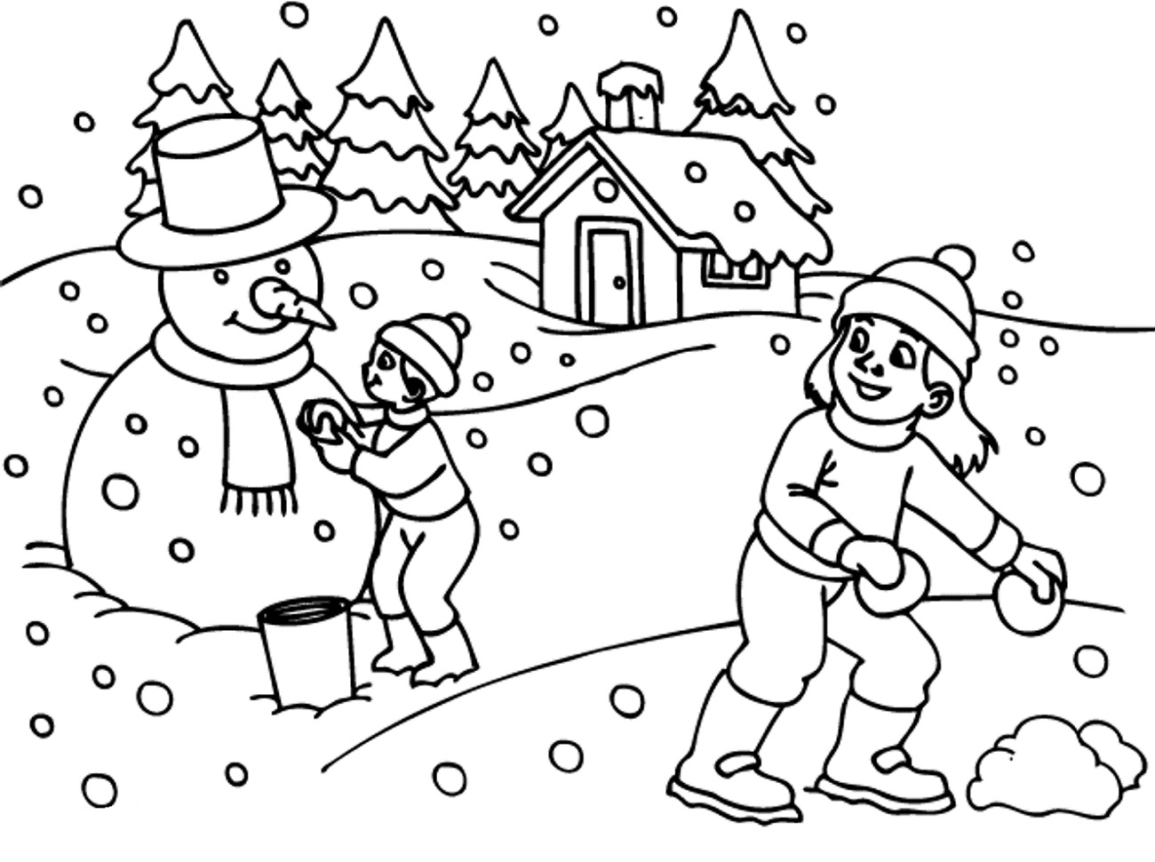 Winter Seasons Coloring Pages