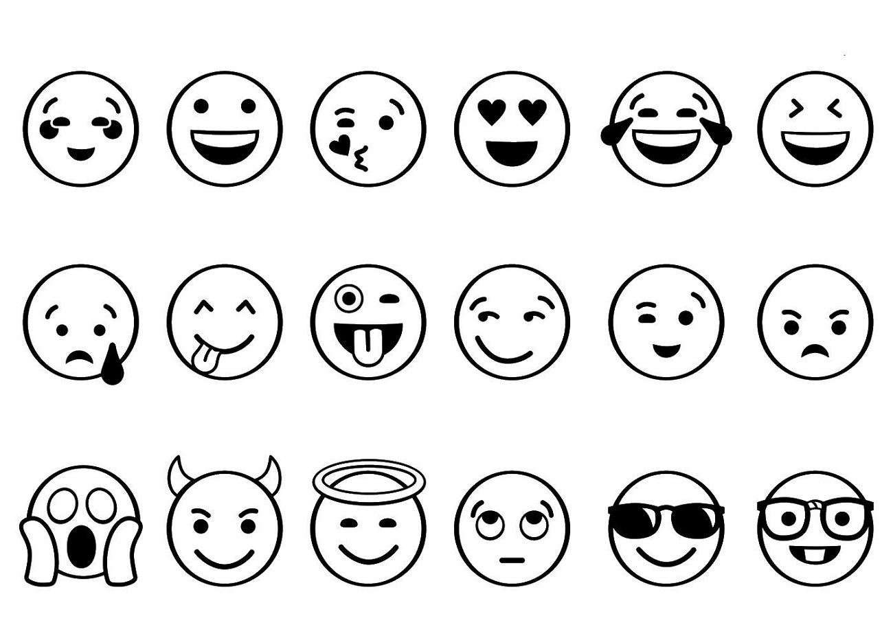 Emoji Feelings Coloring Pages