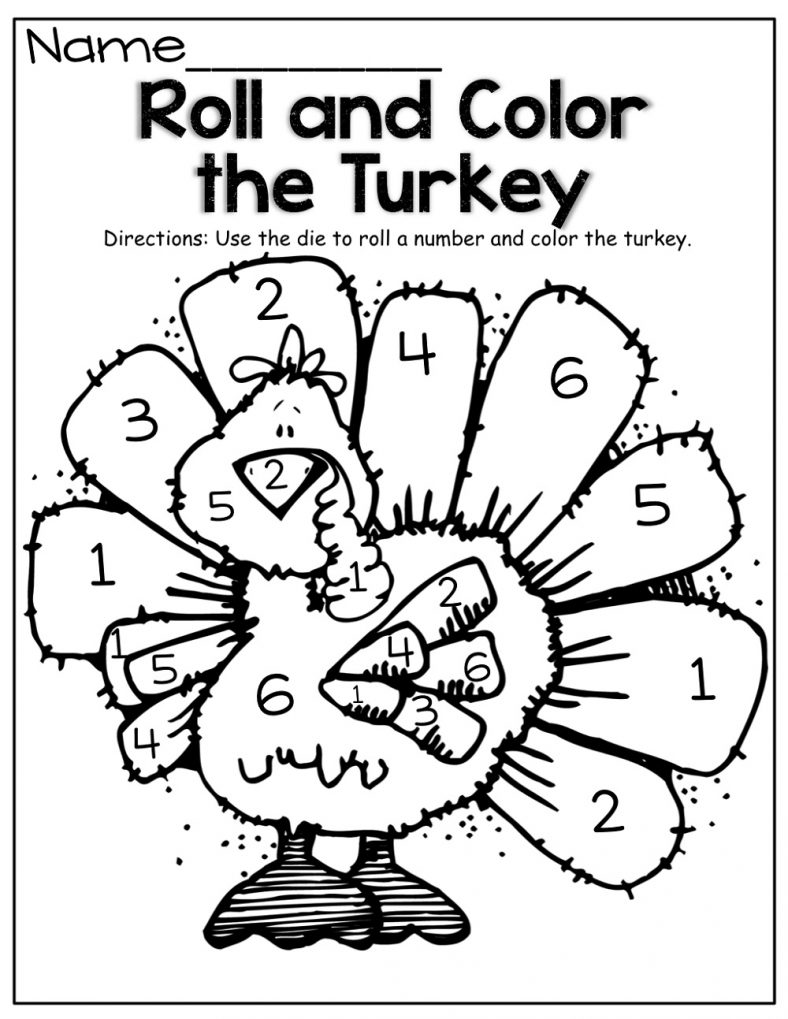 Thanksgiving Color By Number Printables Fun