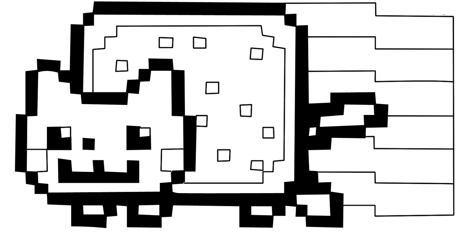 Nyan Cat Coloring Pages Pictures